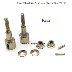 RC Car 2997A Parts Rear Wheel Shafts+Lock Nuts+Pins T2113