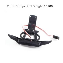 RC Car MJX Hyper Go 16208 Parts Front Bumper+LED Light 16100