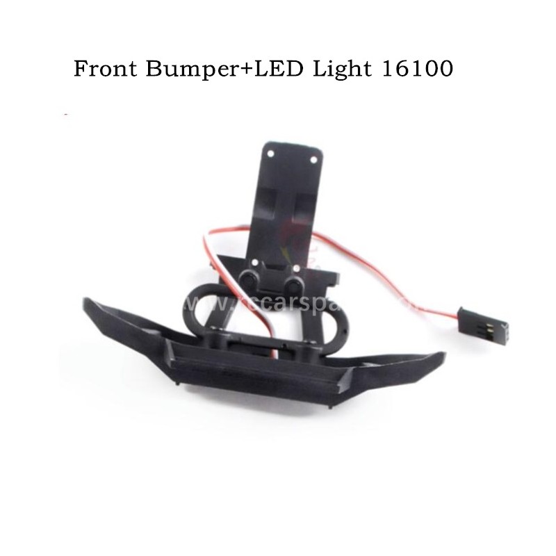 RC Car MJX Hyper Go 16208 Parts Front Bumper+LED Light 16100