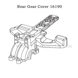 MJX 16208 RC Car Parts Rear Gear Cover 16190