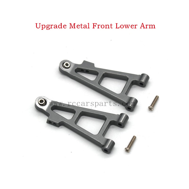 1/16 RC Car Hyper Go 16208 Parts Upgrade Metal Front Lower Arm-Grey