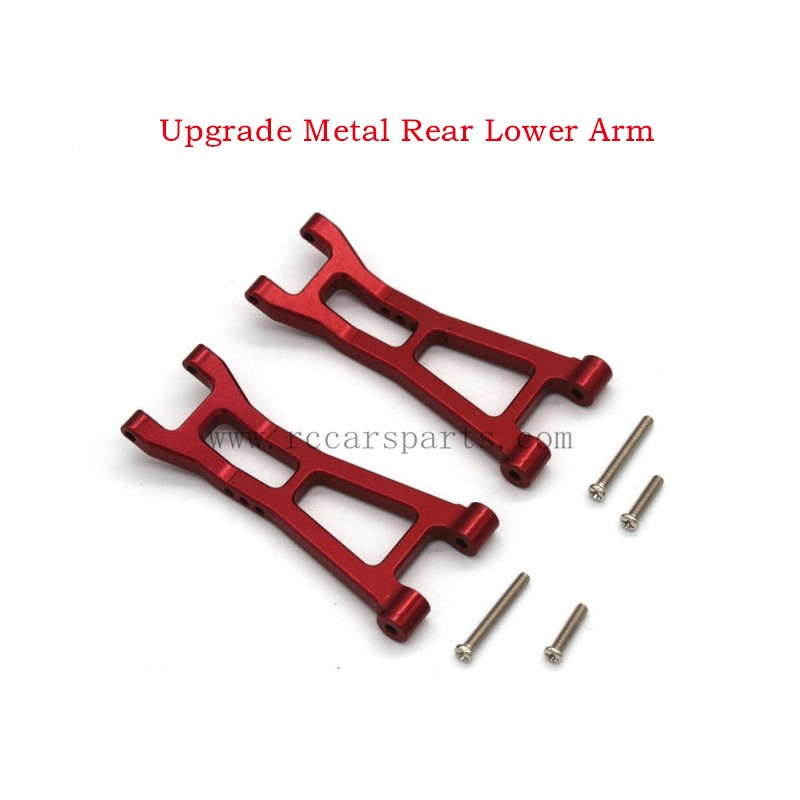 MJX 16208 hyper Go 1/16 Parts Upgrade Metal Rear Lower Arm-Red