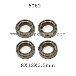 1/16 RC Car SCY 16307PRO Parts Ball Bearing 8X12X3.5mm 6062