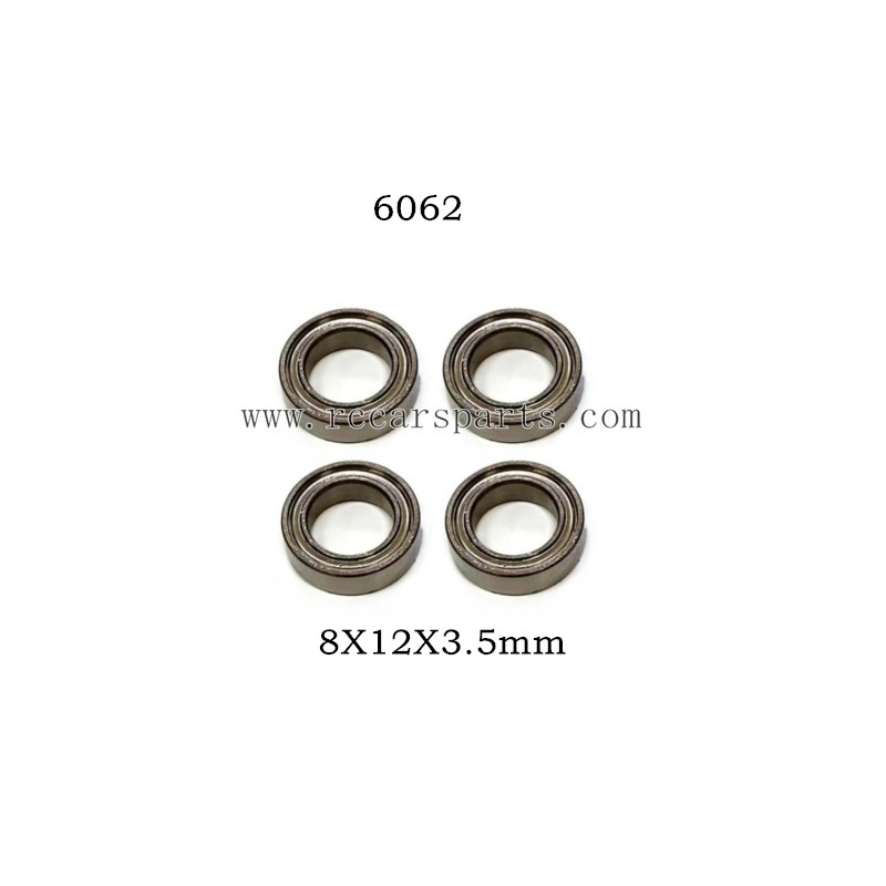 1/16 RC Car SCY 16307PRO Parts Ball Bearing 8X12X3.5mm 6062