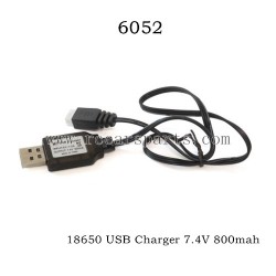 1/16 RC Car SCY 16307PRO Parts USB Charger 7.4V 800mah 6052