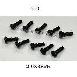 RC Car Parts Screw 2.6X8PBH 6101 For SCY-16307PRO