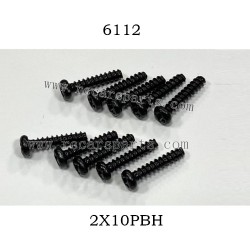 1/16 RC Car Suchiyu 16307PRO Parts Screw 2X10PBH 6112