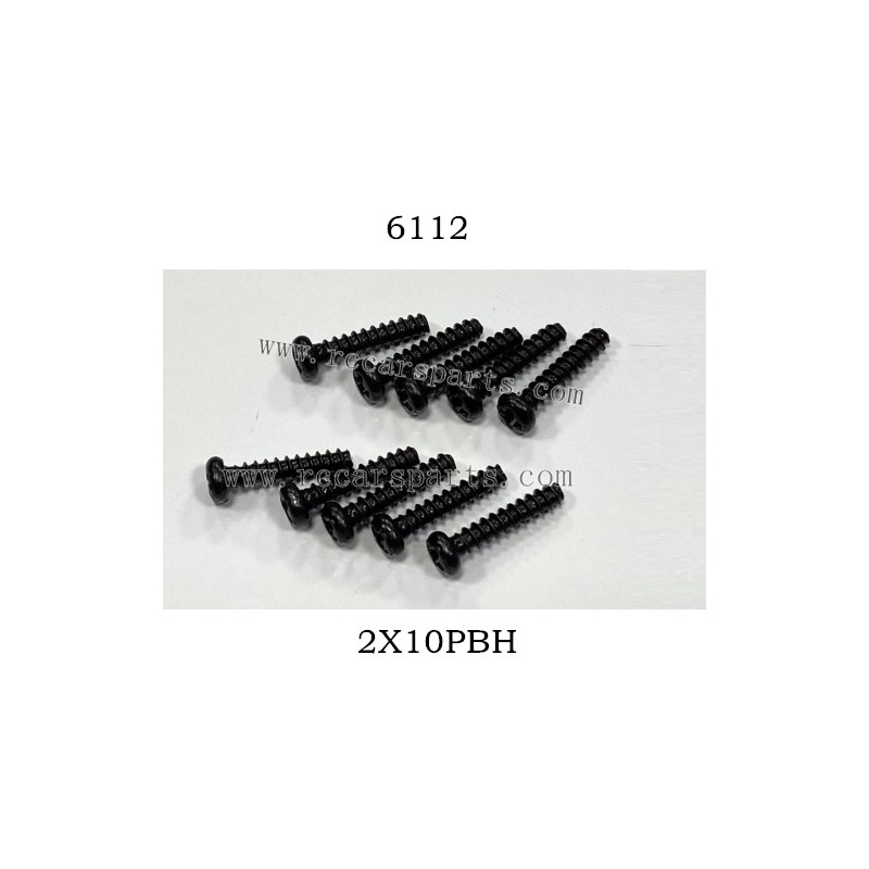 1/16 RC Car Suchiyu 16307PRO Parts Screw 2X10PBH 6112