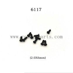 Suchiyu RC Car 16307PRO Parts Self Tapping Round Head Screw 6117 (2.0X6mm)