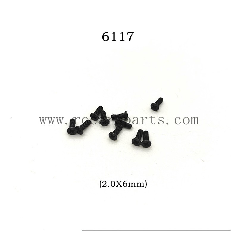 Suchiyu RC Car 16307PRO Parts Self Tapping Round Head Screw 6117 (2.0X6mm)