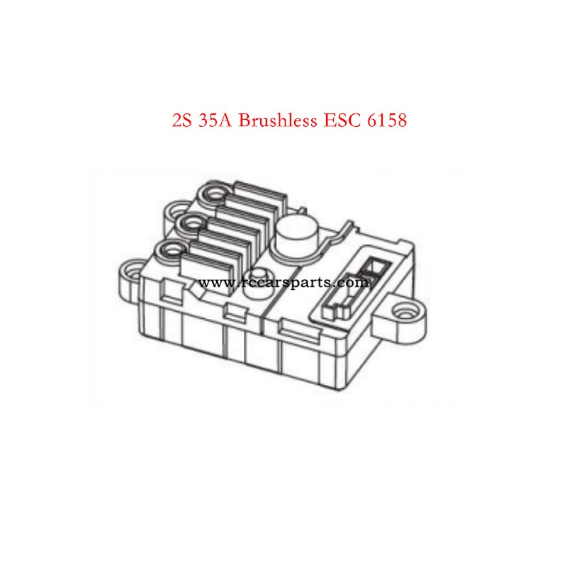 SCY RC Car 16307PRO Parts 2S 35A Brushless ESC 6158