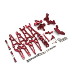 RC Car MJX 16208 hyper Go Parts Upgrade Metal Kit-Red