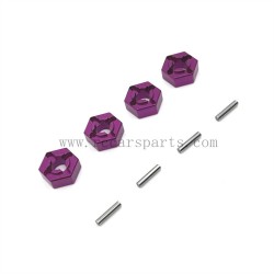 Hyper Go MJX 16208 Upgrade Metal Wheel Hex-Purple