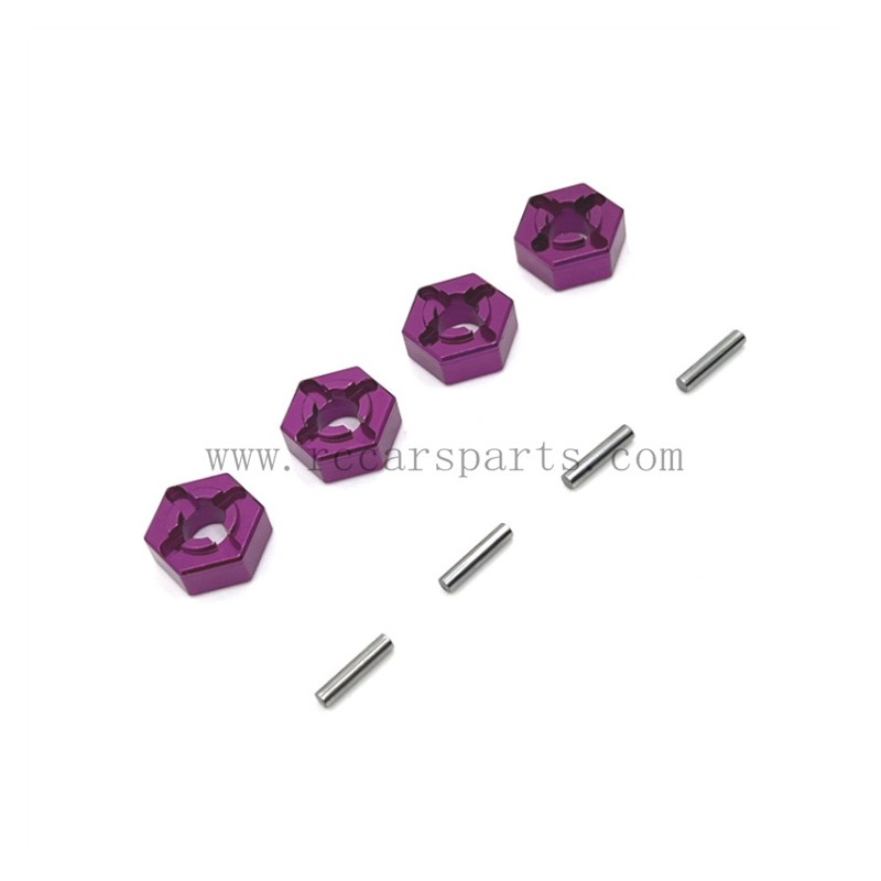 Hyper Go MJX 16208 Upgrade Metal Wheel Hex-Purple