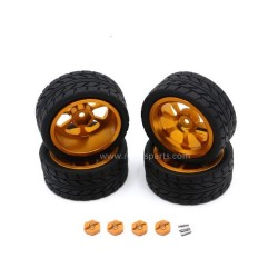 MJX 16208 Parts Upgrade Metal Tire-Gold