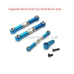 MJX 16208 Upgrade Metal Full Car Rod+Servo Arm-Blue 1/16 RC Car Parts