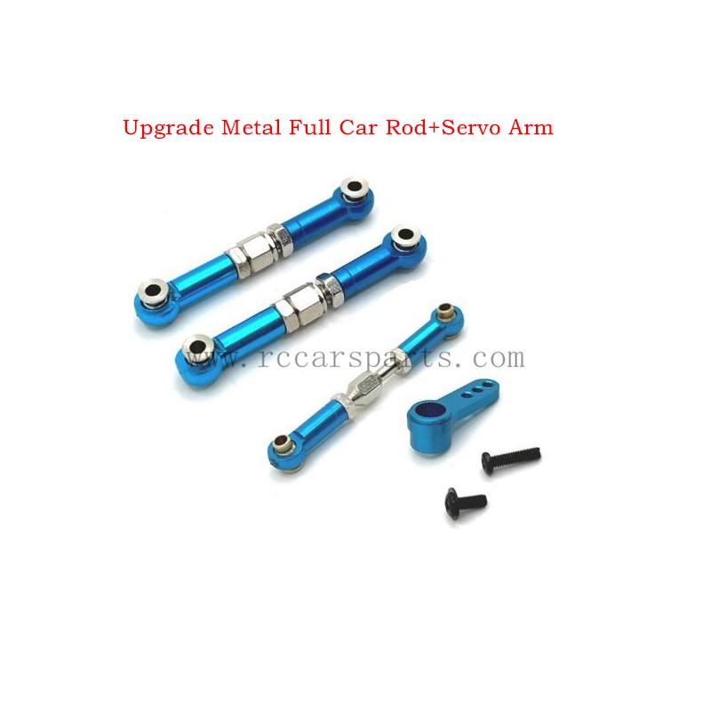 MJX 16208 Upgrade Metal Full Car Rod+Servo Arm-Blue 1/16 RC Car Parts