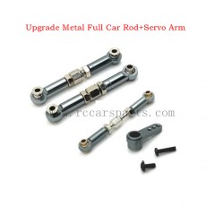 MJX 1/16 Hyper Go 16208 Upgrade Metal Full Car Rod+Servo Arm-Titanium