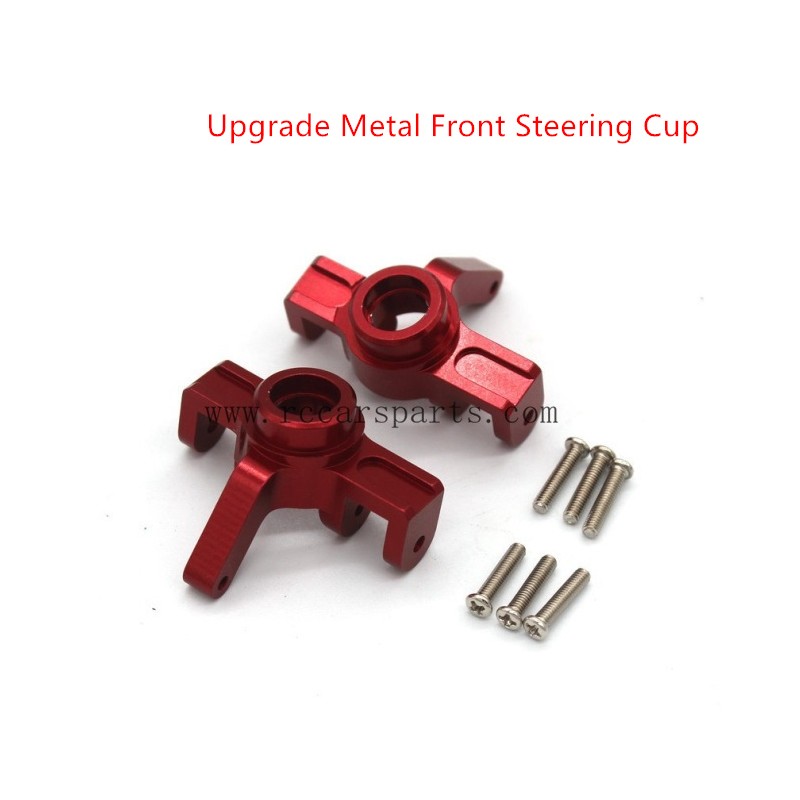 MJX 16208 hyper Go upgrade parts Metal Front Steering Cup-Red