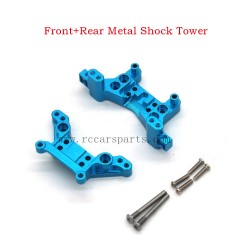 MJX 16208 hyper Go 1/16 brushless Front+Rear Metal Shock Tower-Blue