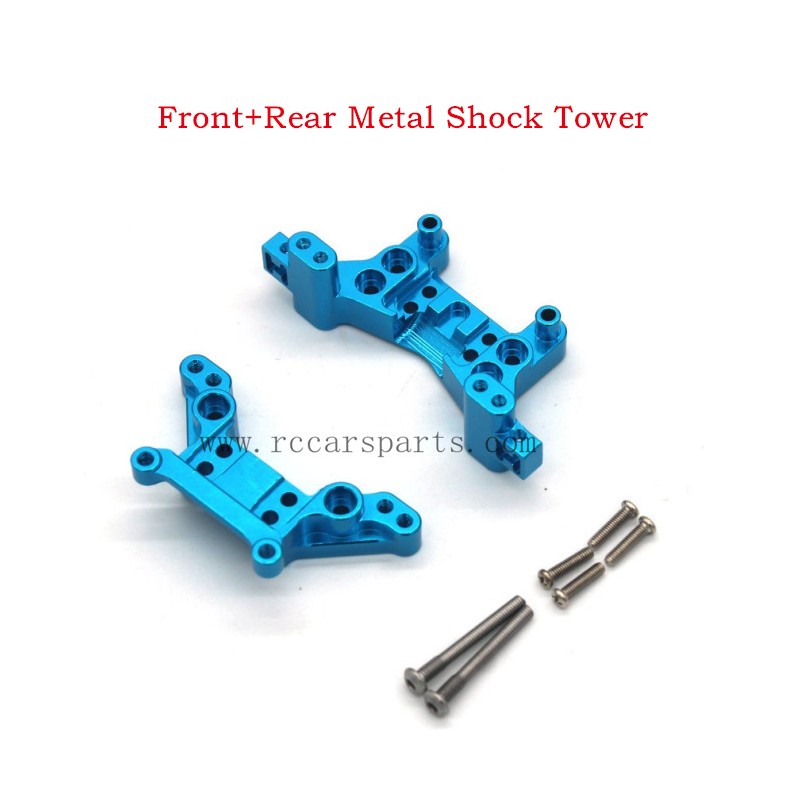 MJX 16208 hyper Go 1/16 brushless Front+Rear Metal Shock Tower-Blue