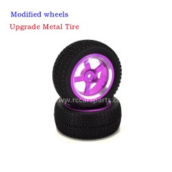 Hyper Go MJX 16208 Upgrade Metal Tire-Purple