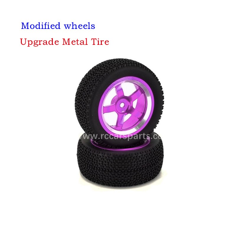 Hyper Go MJX 16208 Upgrade Metal Tire-Purple