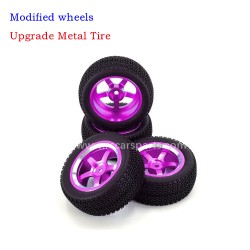 Hyper Go MJX 16208 Upgrade Metal Tire-Purple