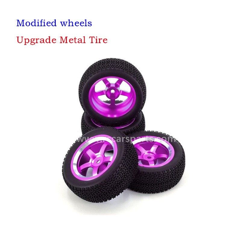 Hyper Go MJX 16208 Upgrade Metal Tire-Purple