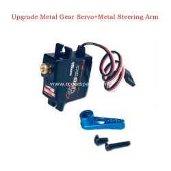 RC Car Hyper Go 16208 Parts Upgrade Metal Gear Servo+Metal Steering Arm Blue