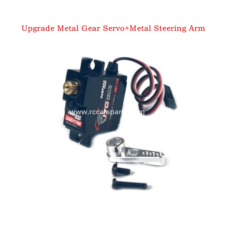 Hyper Go 16208 Upgrade Metal Gear Servo+Metal Steering Arm-Silver