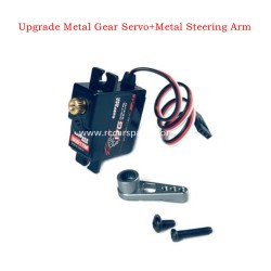 1/16 MJX Hyper Go 16208 Parts Upgrade Metal Gear Servo+Metal Steering Arm-Grey