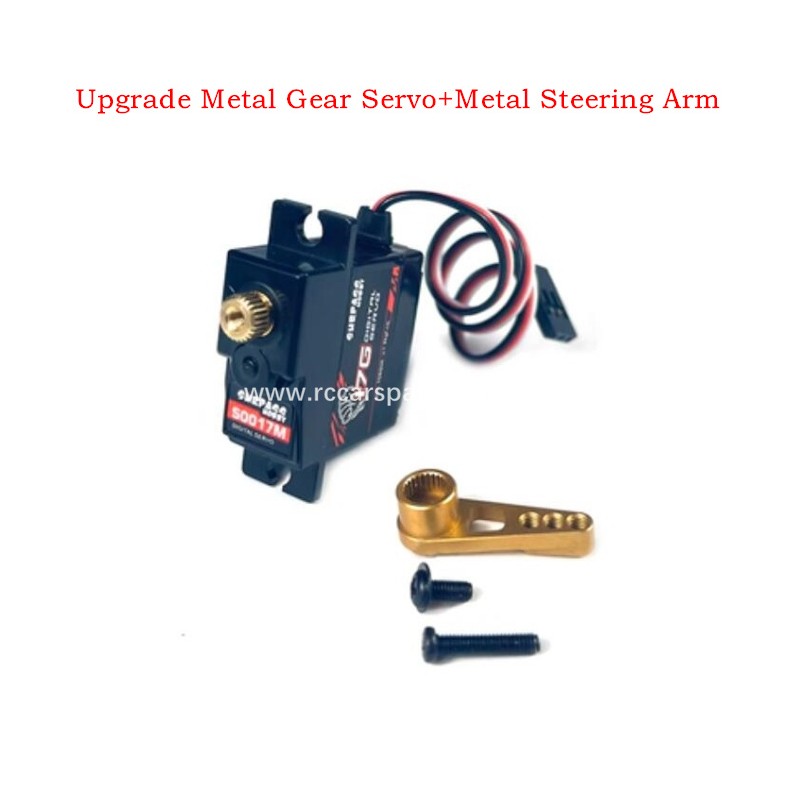 MJX 16208 hyper Go 1/16 Parts Upgrade Metal Gear Servo+Metal Steering Arm-Yellow