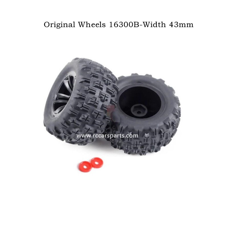 RC Car MJX Hyper Go 16208 Parts Original Wheels 16300B-Width 43mm