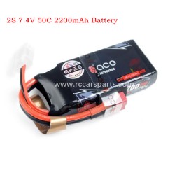 MJX 16208 Hyper Go Parts 2S 7.4V 50C 2200mAh Battery