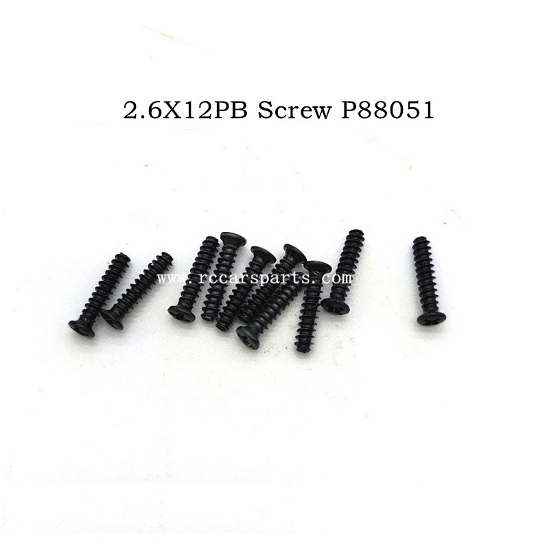 2.6X12PB Screw P88051 For ENOZE 9000E RC Car Parts