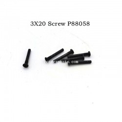 3X20 Half Tooth Screw P88058 For ENOZE 9002E RC Car Parts