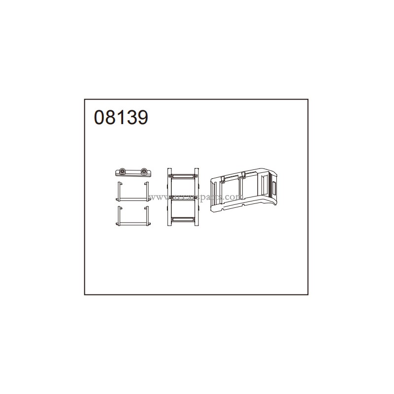 HB RTR R1011 Rc Climbing Car RTR Parts Side ladder 08139