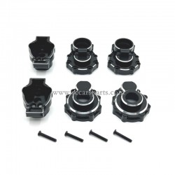 RC Car HB Toys R1001 R1002 R1003 Parts Upgrade Alloy Rear Hub-Black