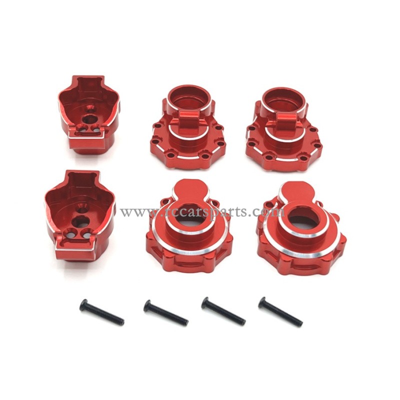 Upgrade Alloy Rear Hub-Red For HB Toys R1001 Parts