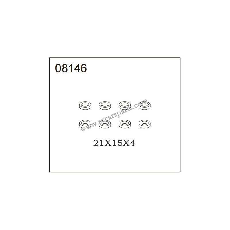 HB-Toys R1011 Parts 08146 Ball Bearing 21X15X4