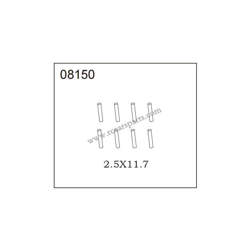 HB-Toys R1011 Parts 08150 Optical Axis 2.5X11.7