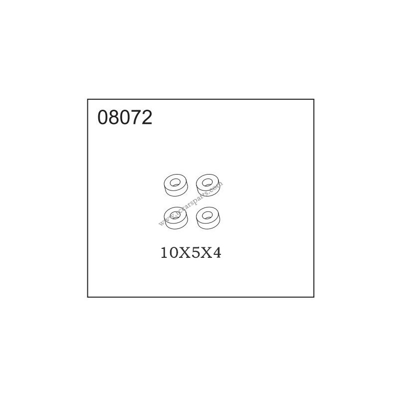 HB-Toys R1001 RTR Parts 08072 10X5X4 Ball bearing