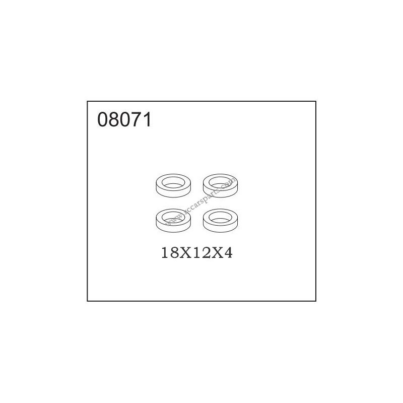 HB-Toys R1001 RTR Parts 08071 Ball bearing18X12X4