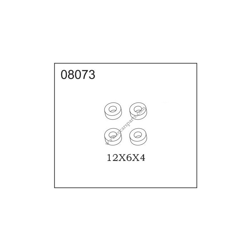 HB-Toys R1001 RTR Parts 08073 12X6X4 Ball Bearing