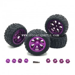 Upgrade Metal Wheels Purple For SCY-16101 Parts