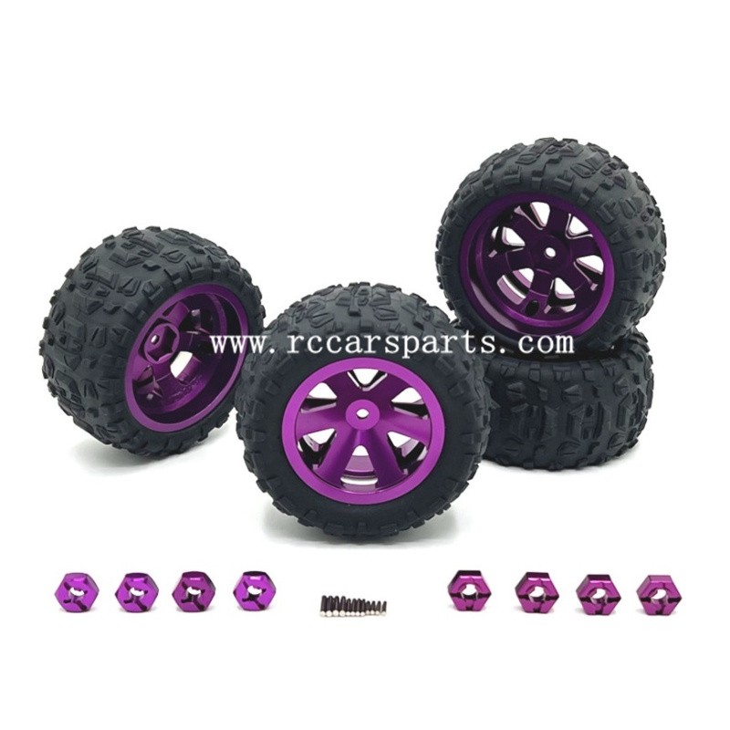 Upgrade Metal Wheels Purple For SCY-16102 Parts