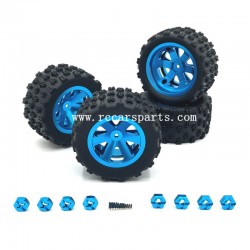 Upgrade Metal Tire Blue For SCY 16101 RC Car