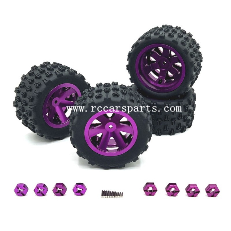 Upgrade Metal Tire Purple For SCY-16101 Parts