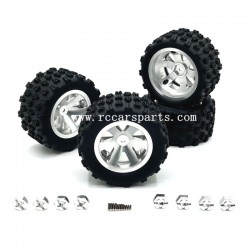 SCY 16101 Upgrade Metal Tire Silver